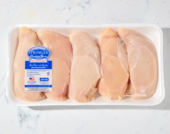 Springer Mountain Farms Boneless Skinless Chicken Breasts Value Pack, Raised w/o Antibiotics 