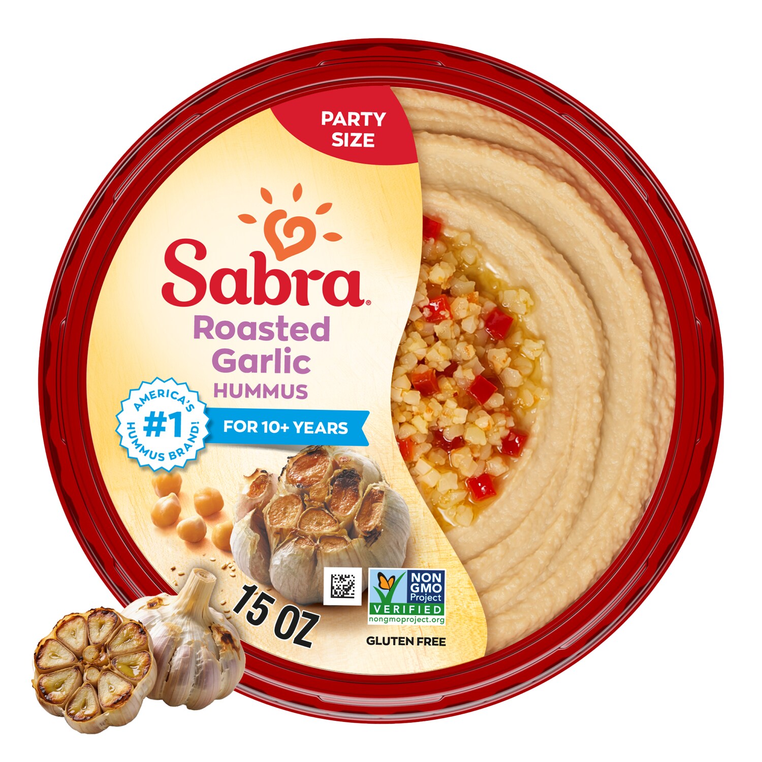 Sabra Hummus, Roasted Garlic, Family Size