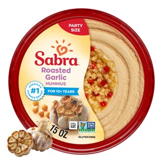 Sabra Hummus, Roasted Garlic, Family Size