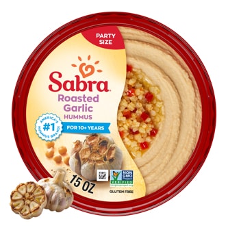 Sabra Hummus, Roasted Garlic, Family Size