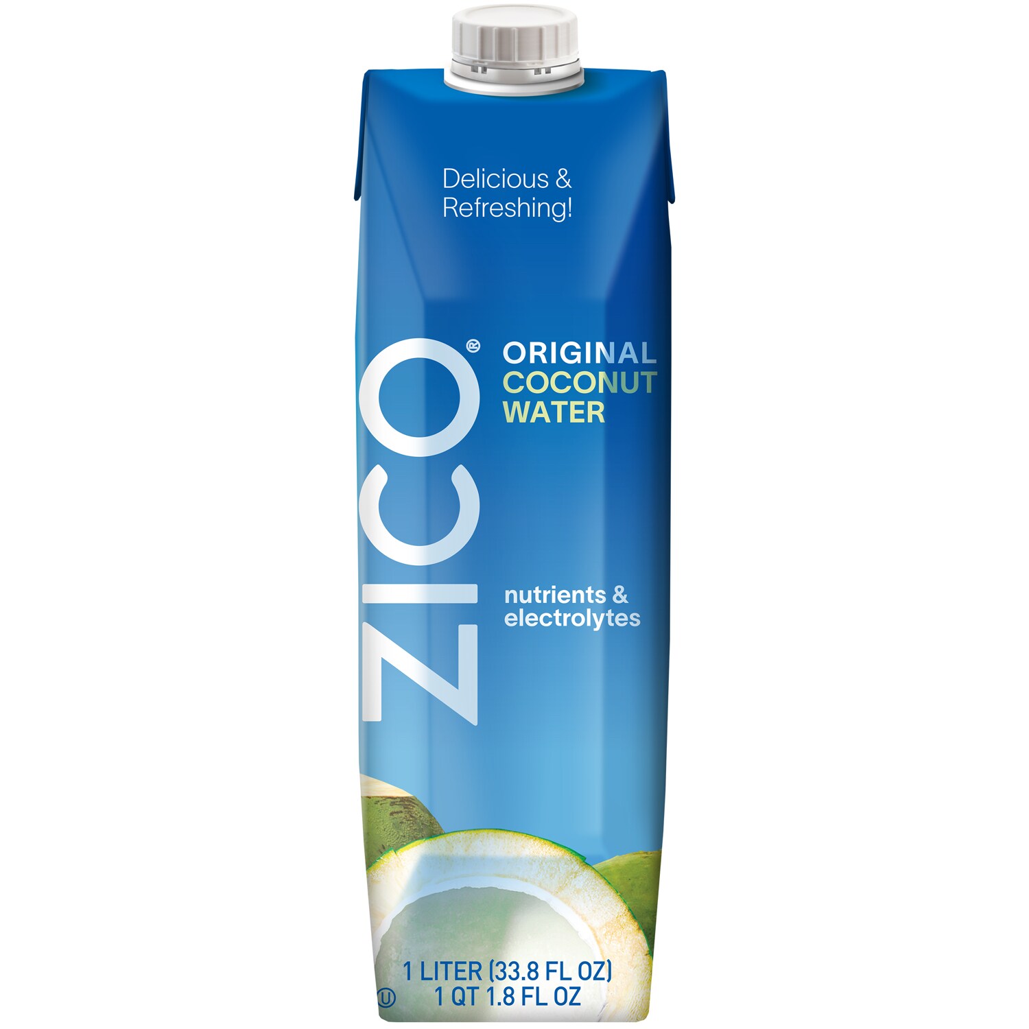 Zico Coconut Water, Natural Blend, Carton