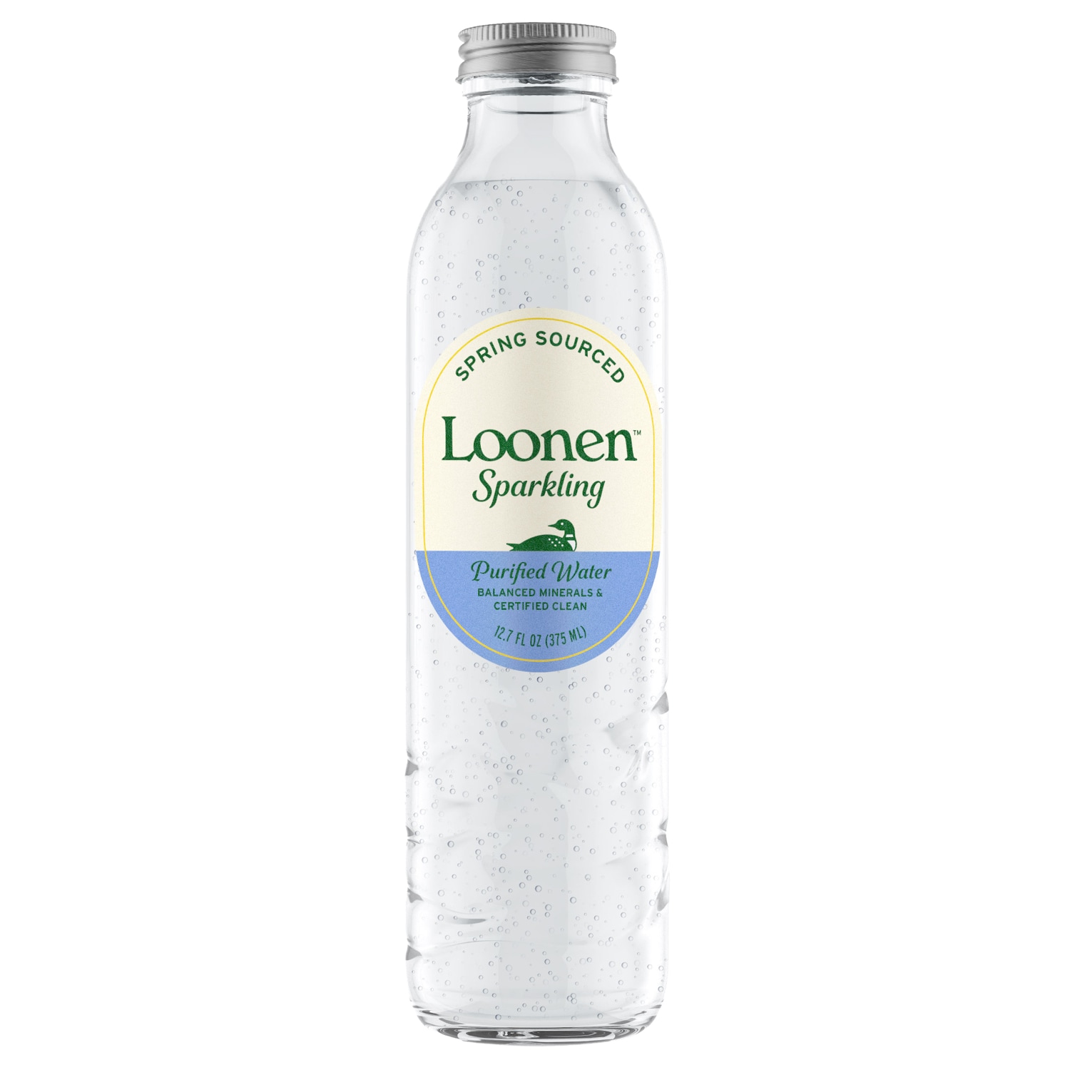 Loonen Purified Sparkling Water, Glass Bottle