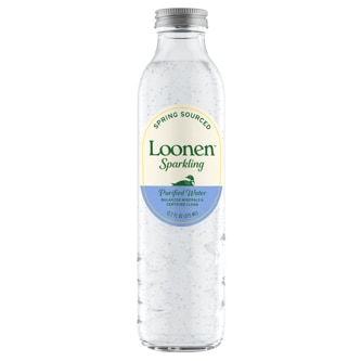 Loonen Purified Sparkling Water, Glass Bottle