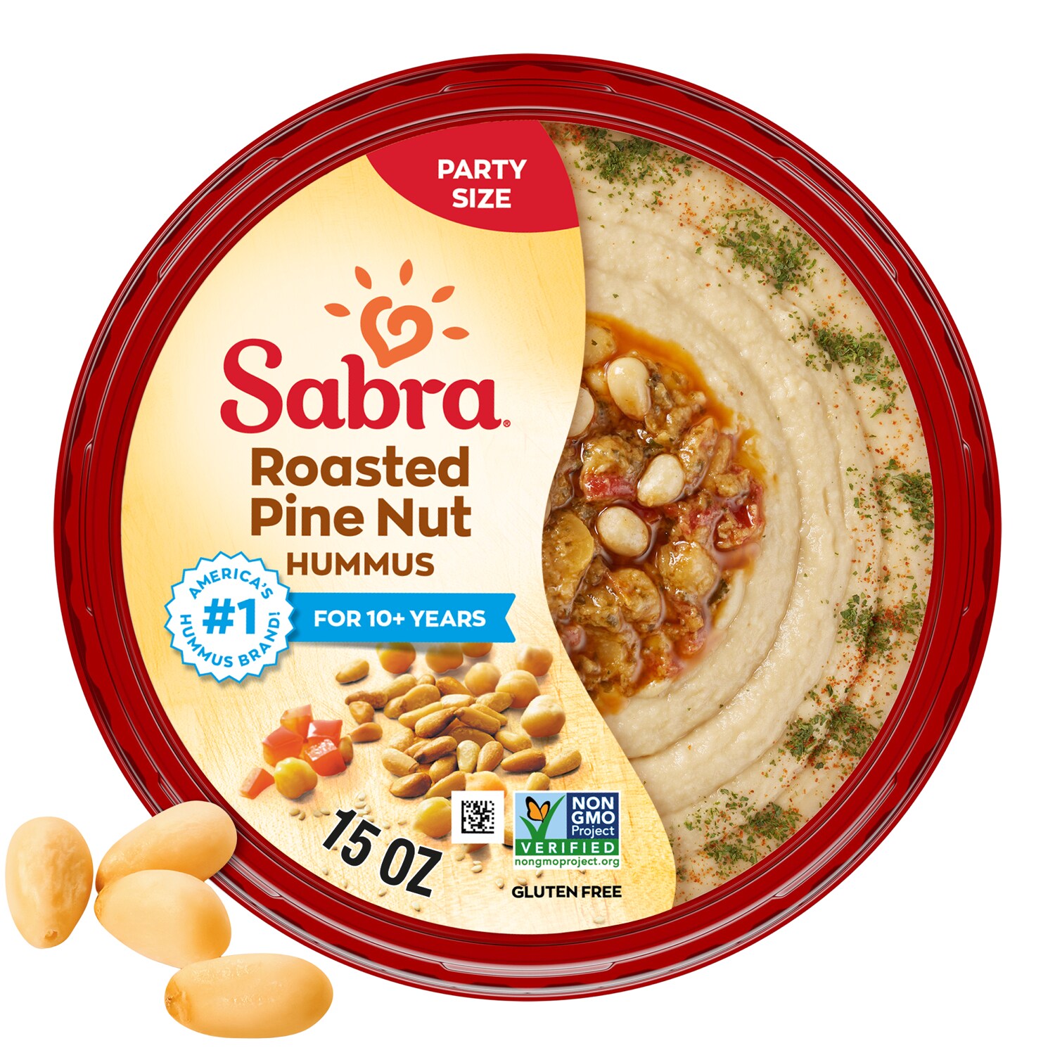 Sabra Hummus, Roasted Pine Nut, Family Size