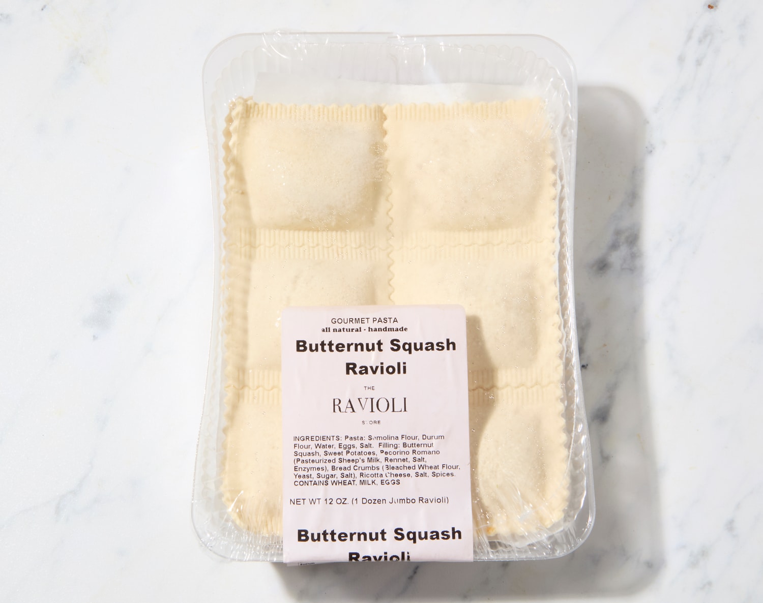 The Ravioli Store Butternut Squash Ravioli, Frozen, image 1 of 2 slides