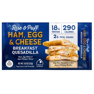 Rise & Puff Breakfast Quesadilla Ham Egg & Cheese