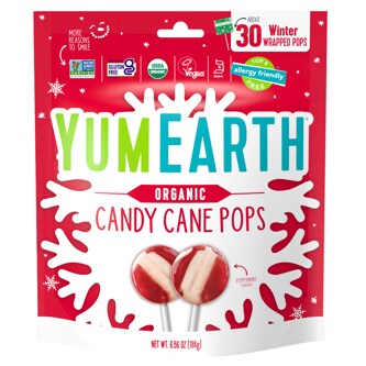 Yum Earth Organic Candy Cane Pops