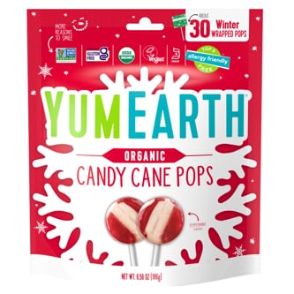 Yum Earth Organic Candy Cane Pops