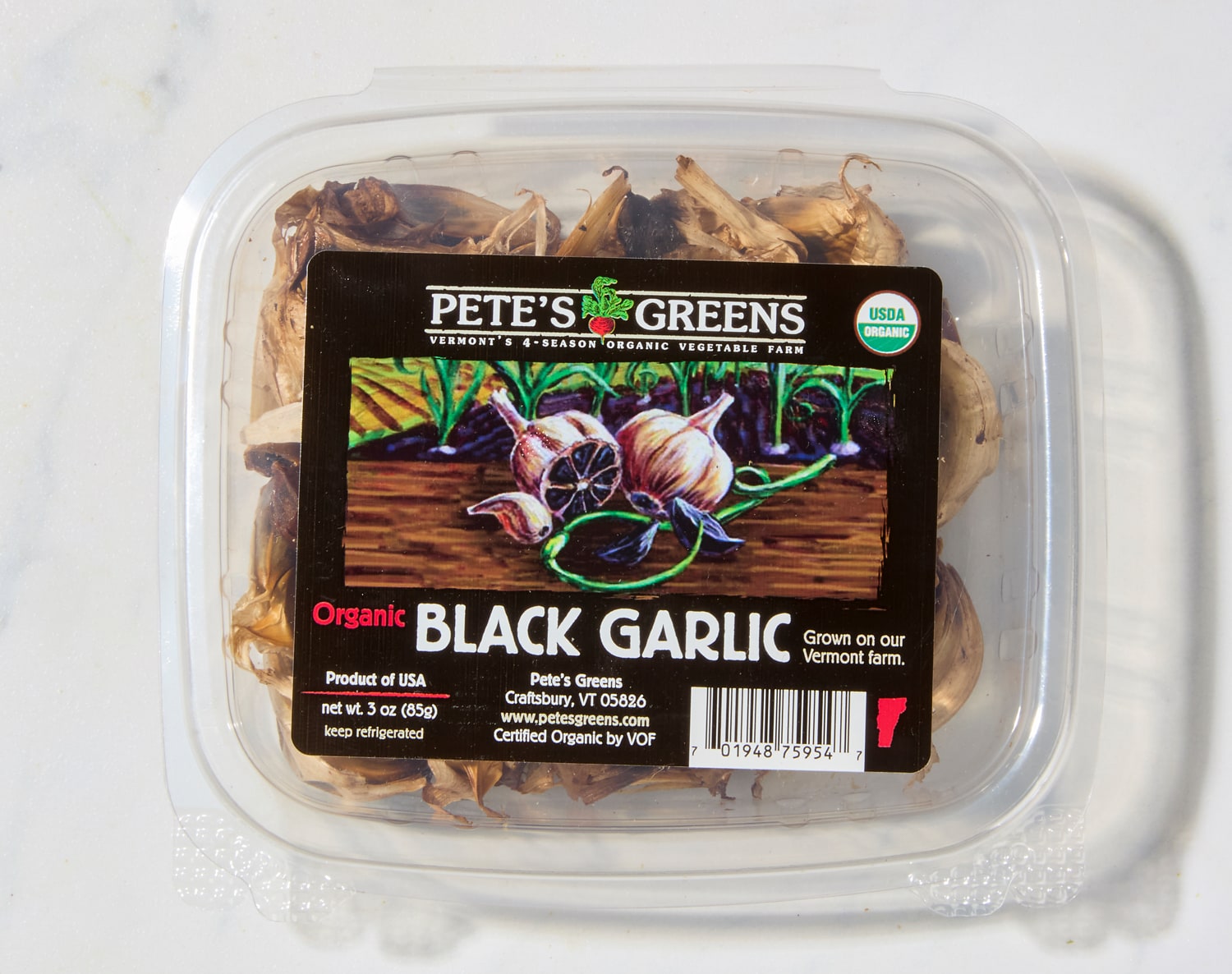 Petes Greens Organic Black Garlic, image 1 of 2 slides