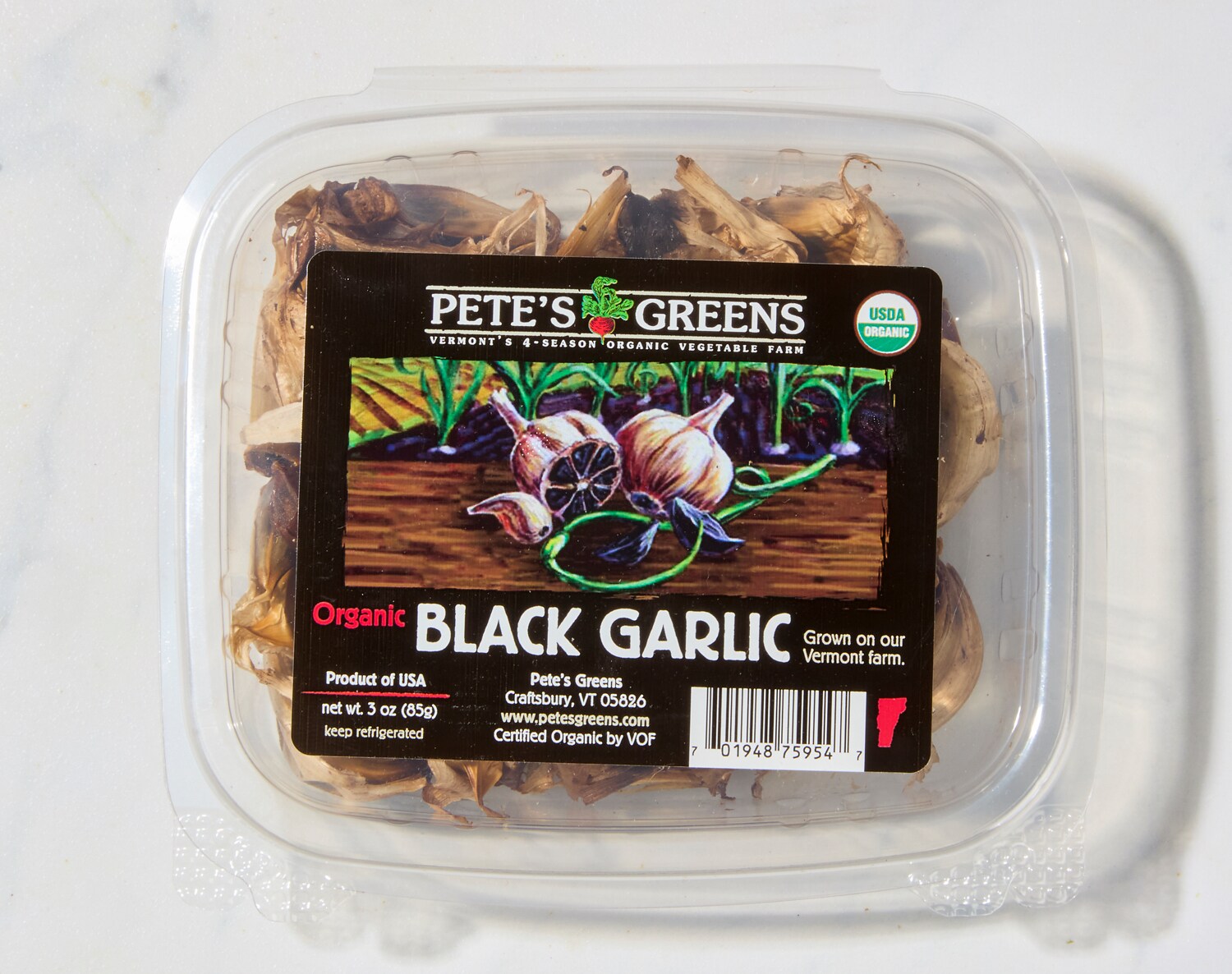 Pete's Greens Organic Black Garlic