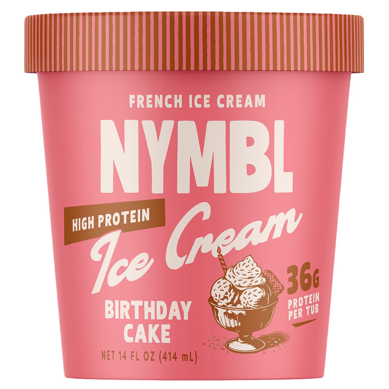 Nymbl High Protein Ice Cream Birthday Cake