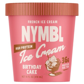 Nymbl High Protein Ice Cream Birthday Cake