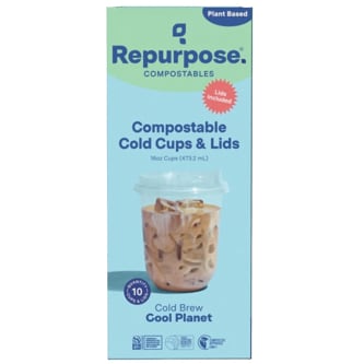 Repurpose Compostable Cold Cups and Lids