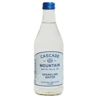 Cascade Mountain Sparkling Water, Glass Bottle
