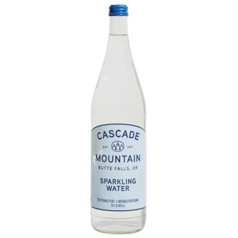 Cascade Mountain Sparkling Water, Glass Bottle