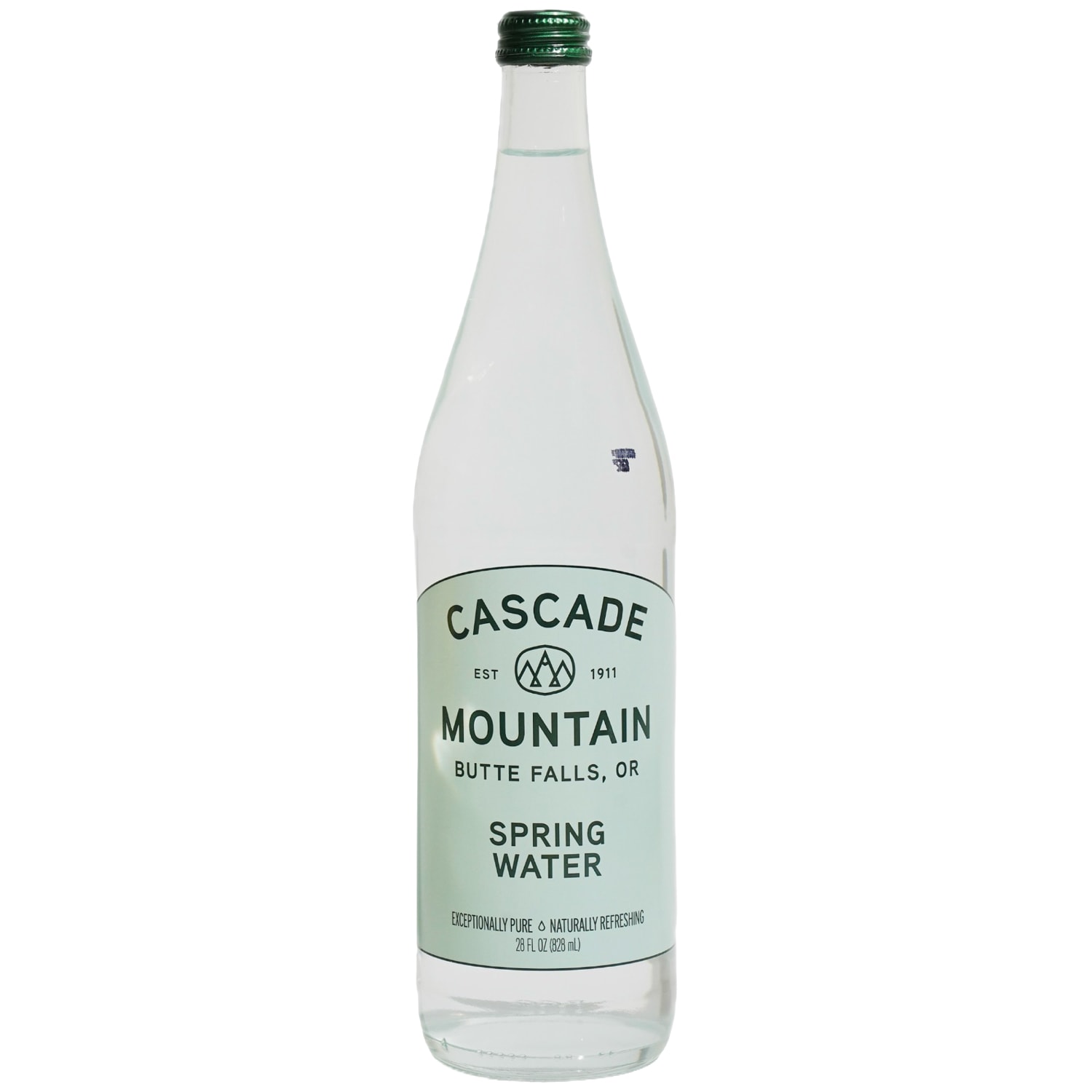 Cascade Mountain Spring Water, Glass Bottle