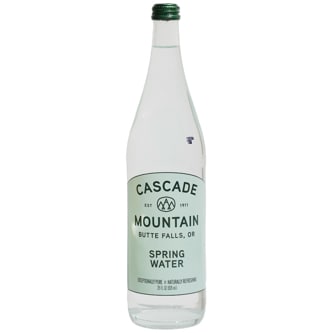Cascade Mountain Spring Water, Glass Bottle