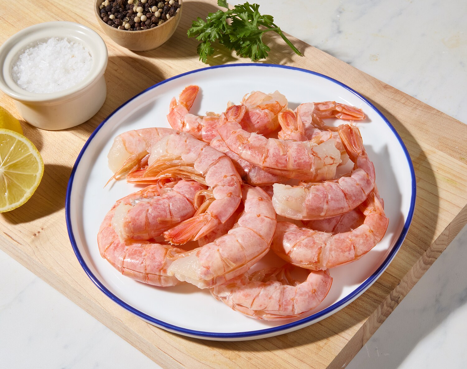 Wild Patagonian Red Shrimp, EZ Peel, 16-20/lb, Previously Frozen, image 2 of 2 slides
