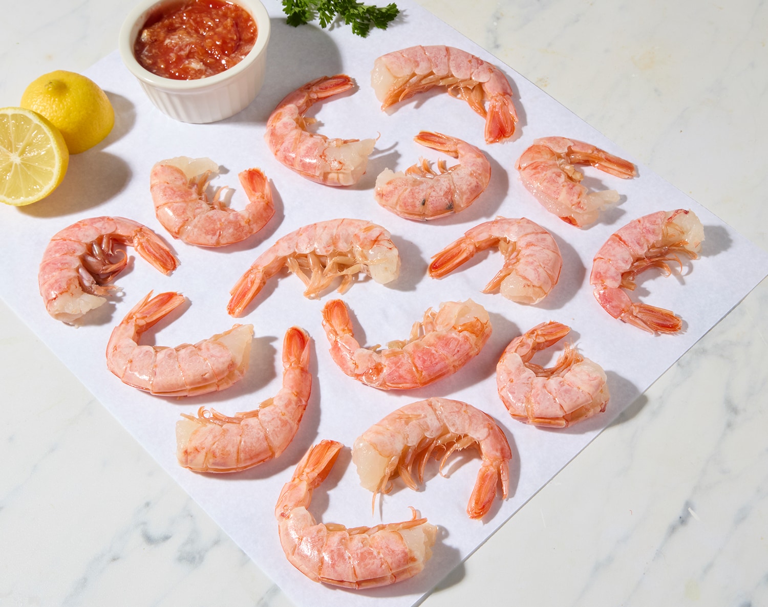 Wild Patagonian Red Shrimp, EZ Peel, 16-20/lb, Previously Frozen
