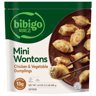 Bibigo Mini Wontons Chicken & Vegetable Dumplings