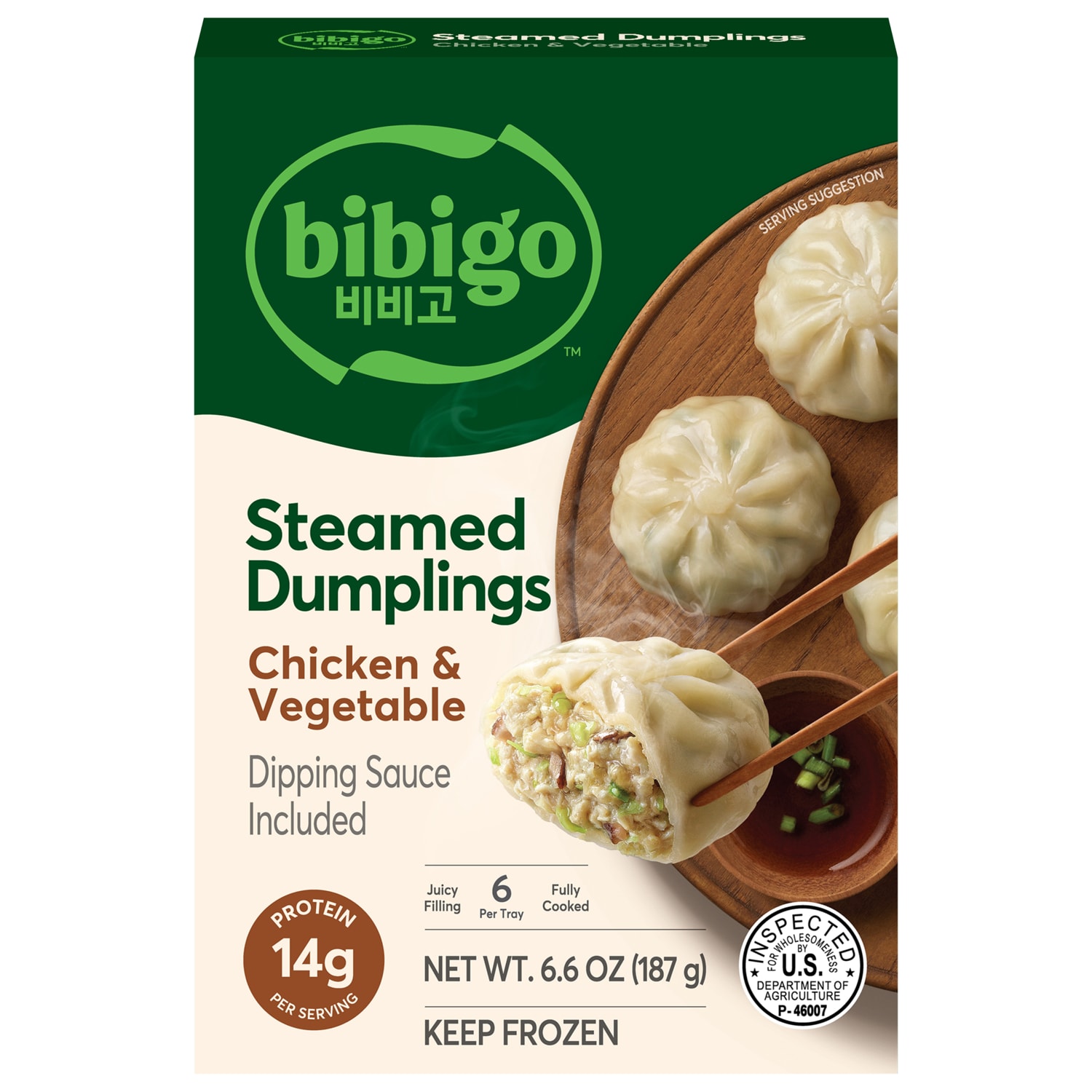 Bibigo Steamed Chicken & Vegetable Dumpling