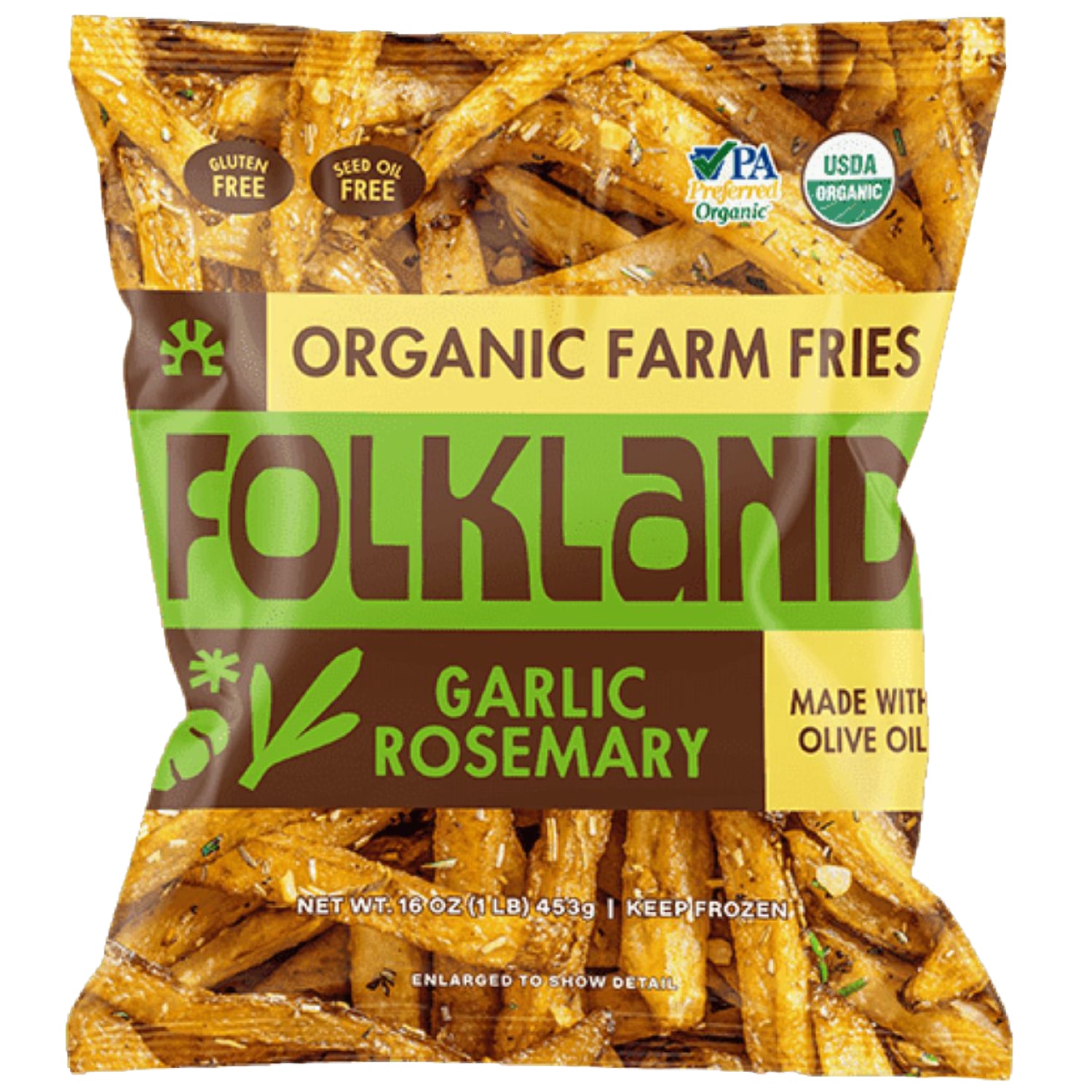 Folkland Foods Farm Fries, Garlic Rosemary