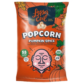 Lesserevil Organic Popcorn, Pumpkin Spice