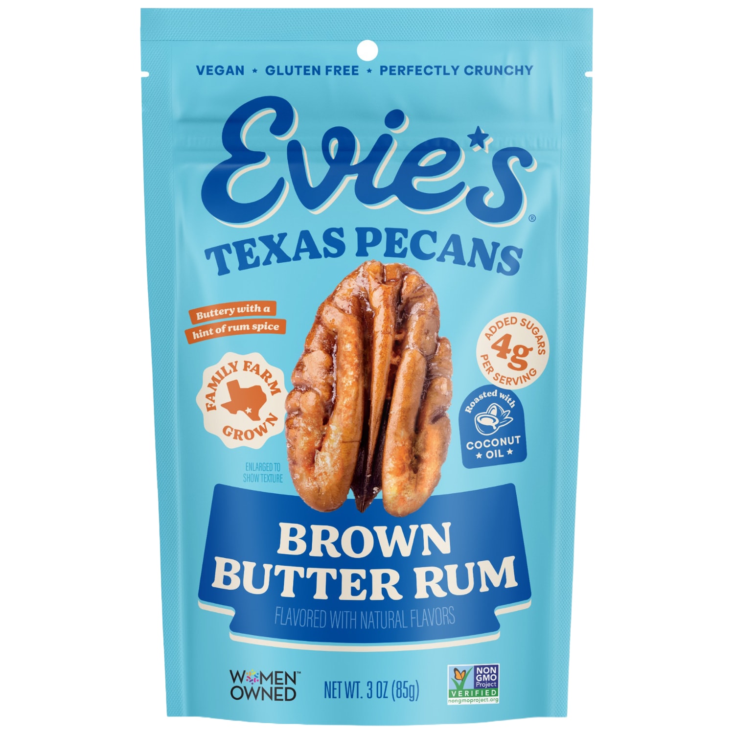 Evie's Texas Pecans Brown Butter Rum Pecans