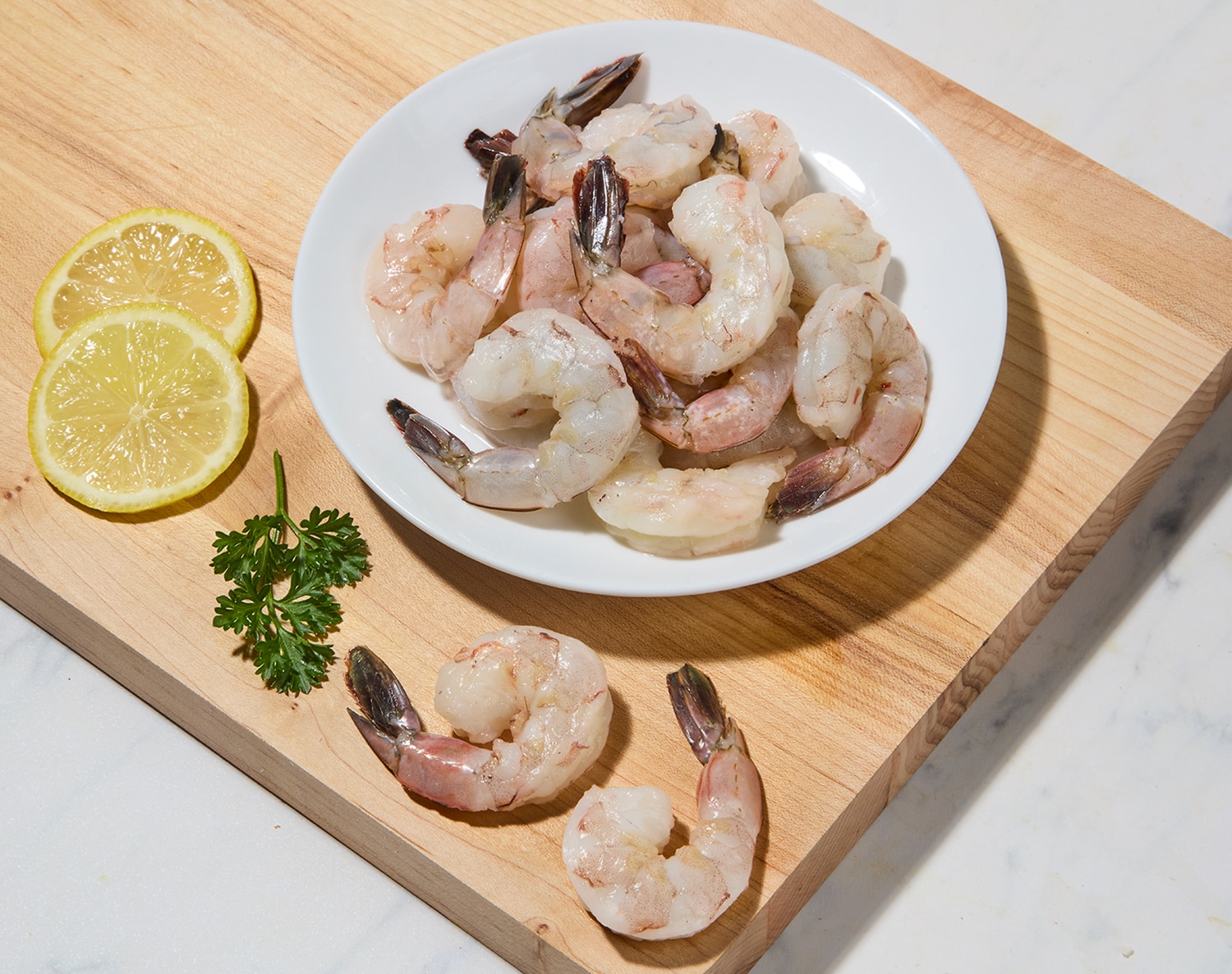 All-Natural Wild Domestic Gulf Shrimp, Cleaned, 26-30/lb, Previously Frozen, image 2 of 2 slides