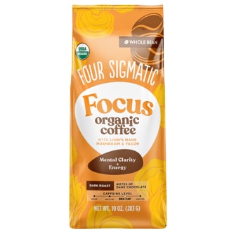 Four Sigmatic Organic Dark Roast Whole Bean Coffee, Focus