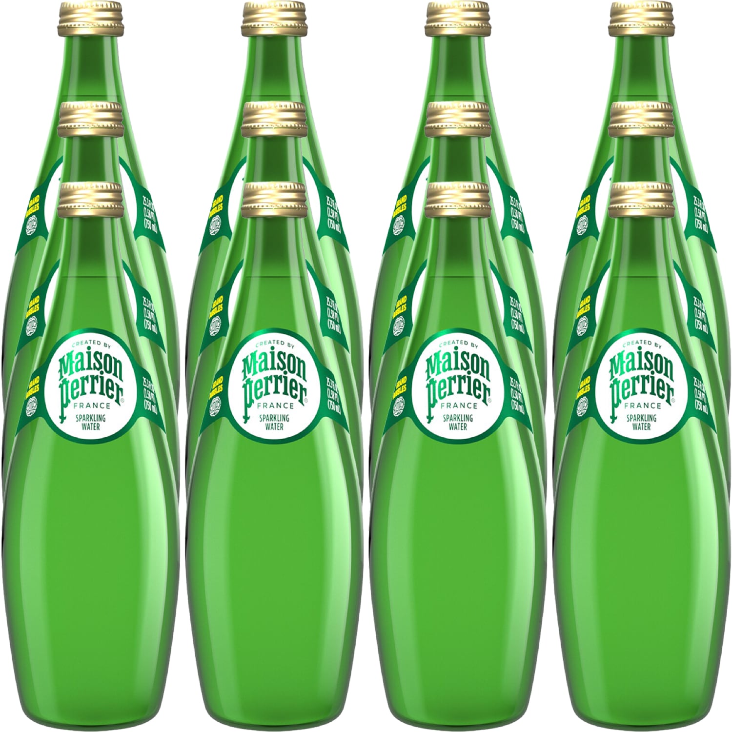 Perrier Maison Perrier Sparkling Water, Glass Bottle, Case
