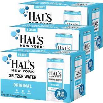 Hal's New York Seltzer Water, Original, Case