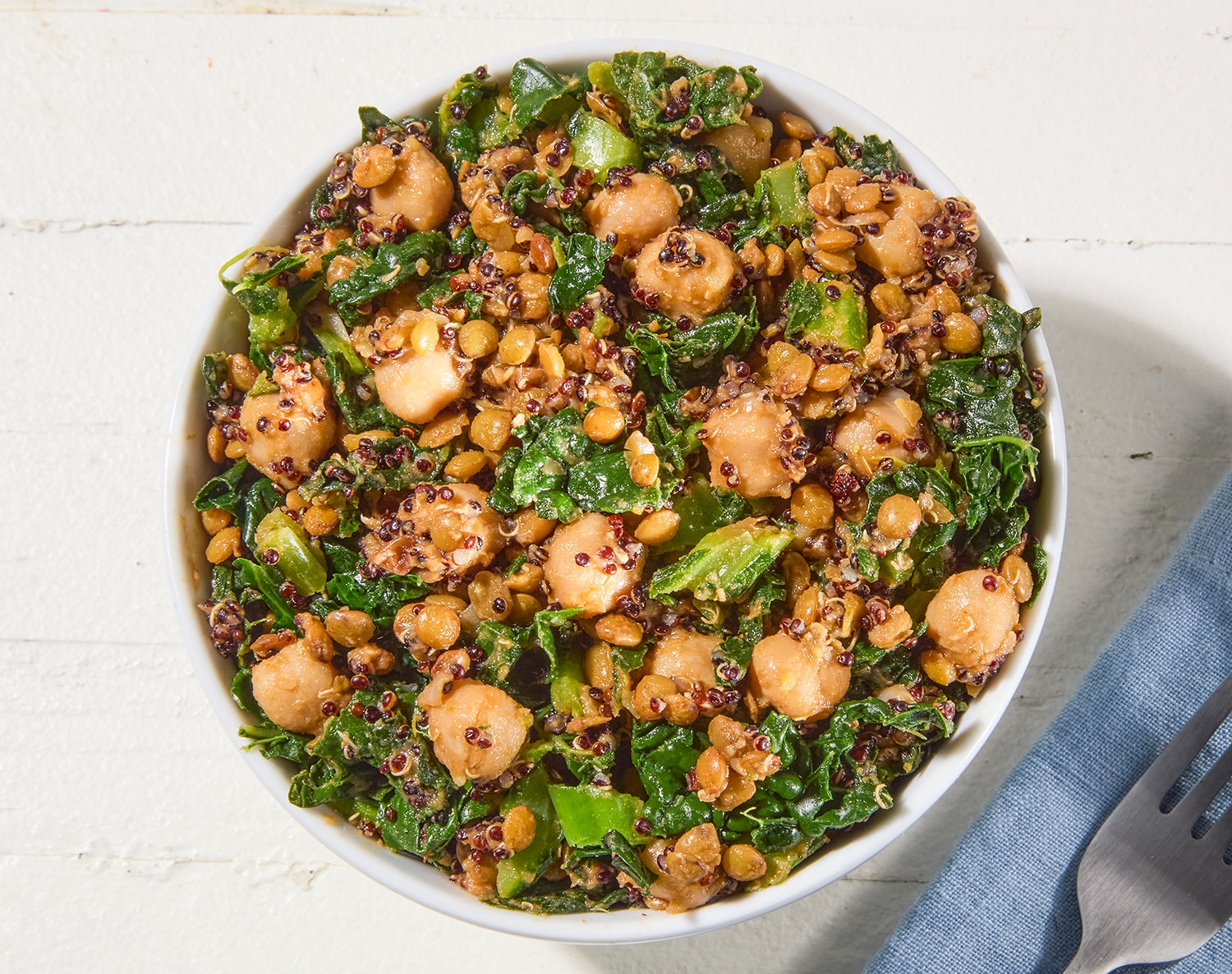 FreshDirect Curried Lentil, Quinoa, Chickpea & Kale Super Salad, Small, image 2 of 2 slides