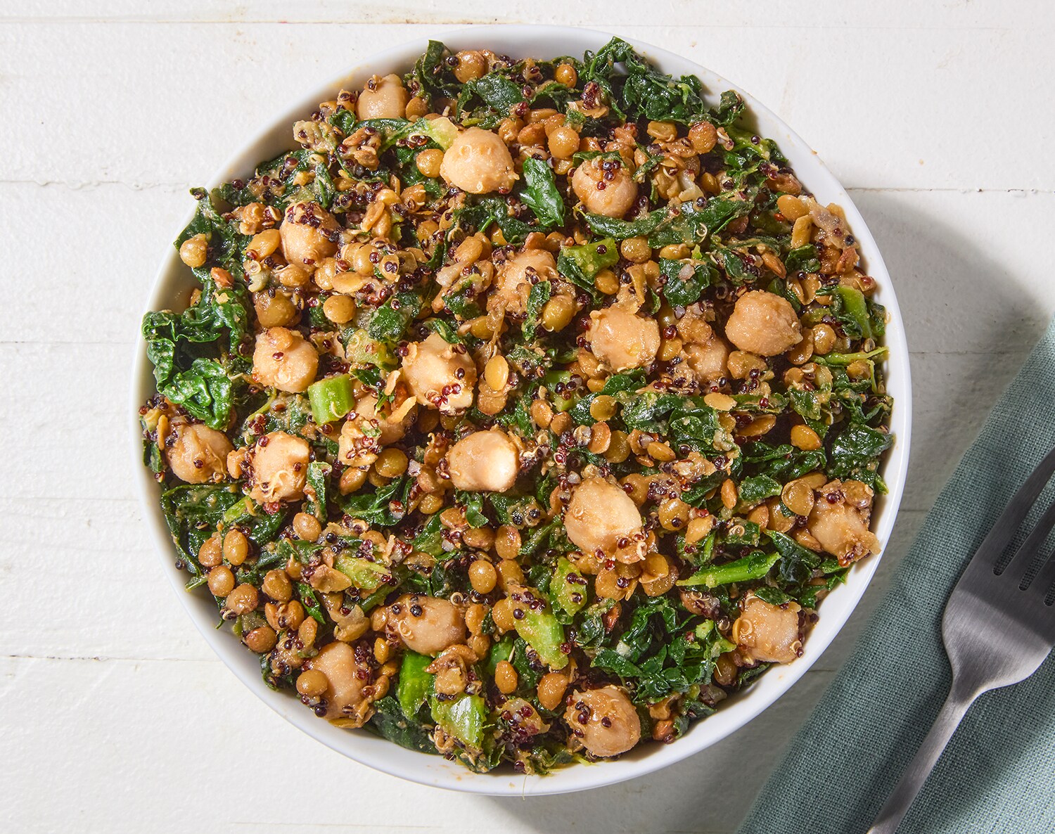FreshDirect Curried Lentil, Quinoa, Chickpea & Kale Super Salad, Regular, image 2 of 2 slides