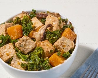 FreshDirect Roasted Tofu, Butternut Squash, and Kale Salad