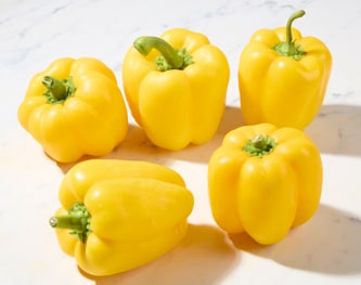 Organic Yellow Greenhouse Bell Peppers