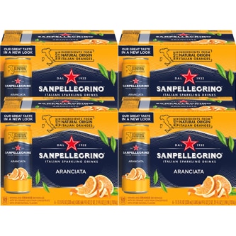 San Pellegrino Sparkling Fruit Beverage, Aranciata (Orange), Case
