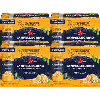 San Pellegrino Sparkling Fruit Beverage, Aranciata (Orange), Case