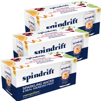 Spindrift Sparkling Water, Cosnopolitan, Cans, Case