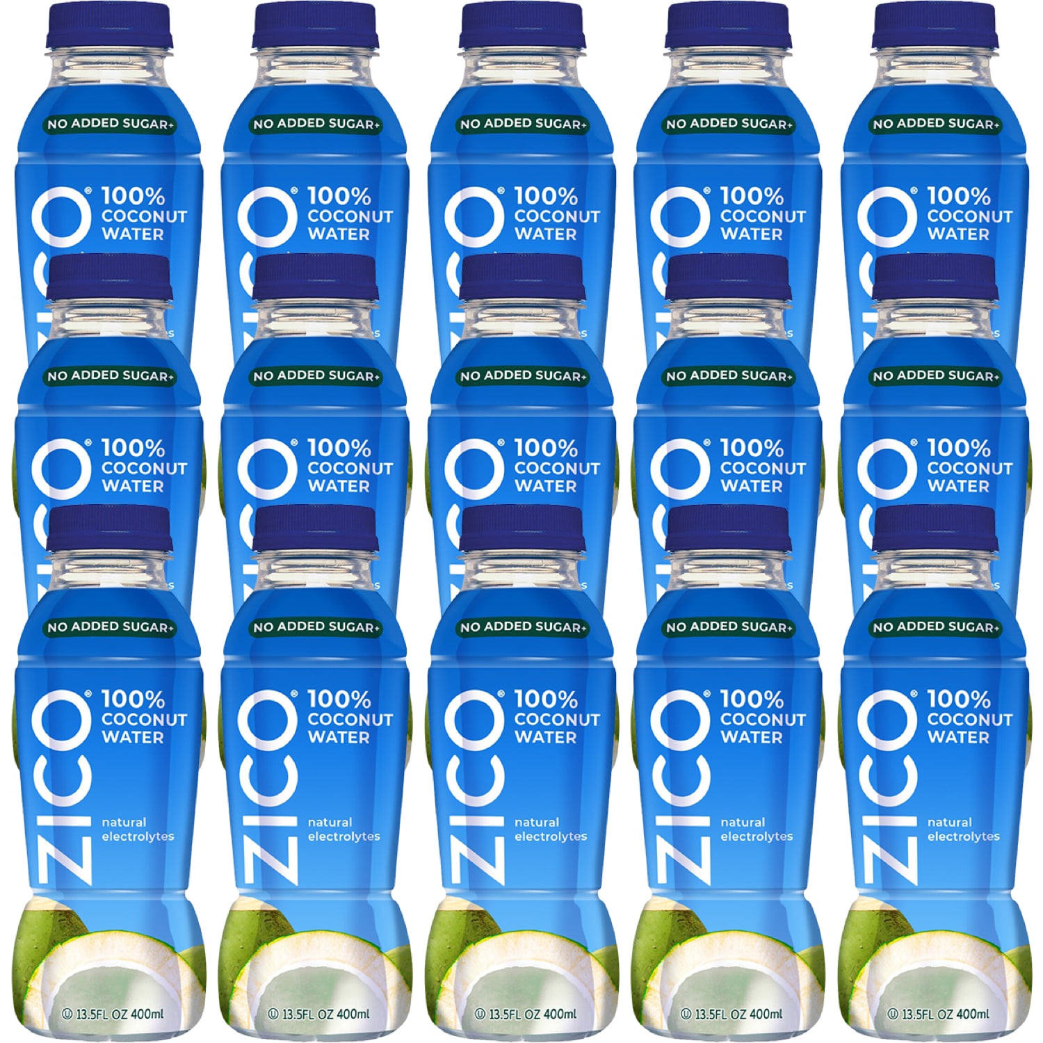 Zico Coconut Water, Natural Blend, Plastic Bottle, Case
