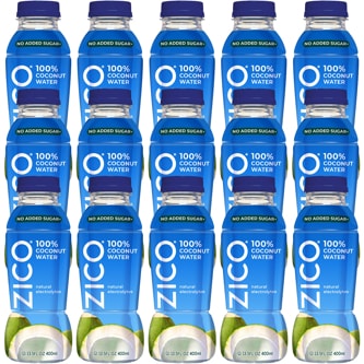 Zico Coconut Water, Natural Blend, Plastic Bottle, Case