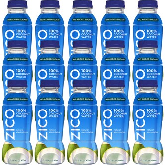 Zico Coconut Water, Natural Blend, Plastic Bottle, Case