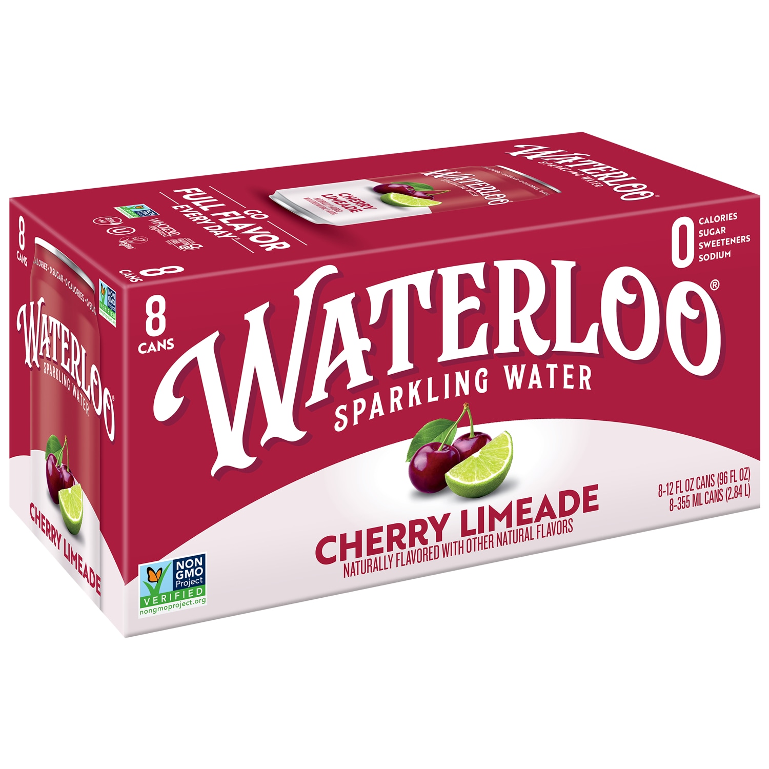Waterloo Sparkling Water, Cherry Limeade, Cans