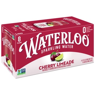 Waterloo Sparkling Water, Cherry Limeade, Cans