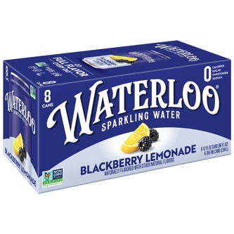 Waterloo Sparkling Water, Blackberry Lemonade, Cans