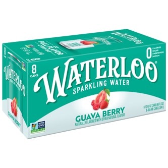 Waterloo Sparkling Water, Guava Berry, Cans