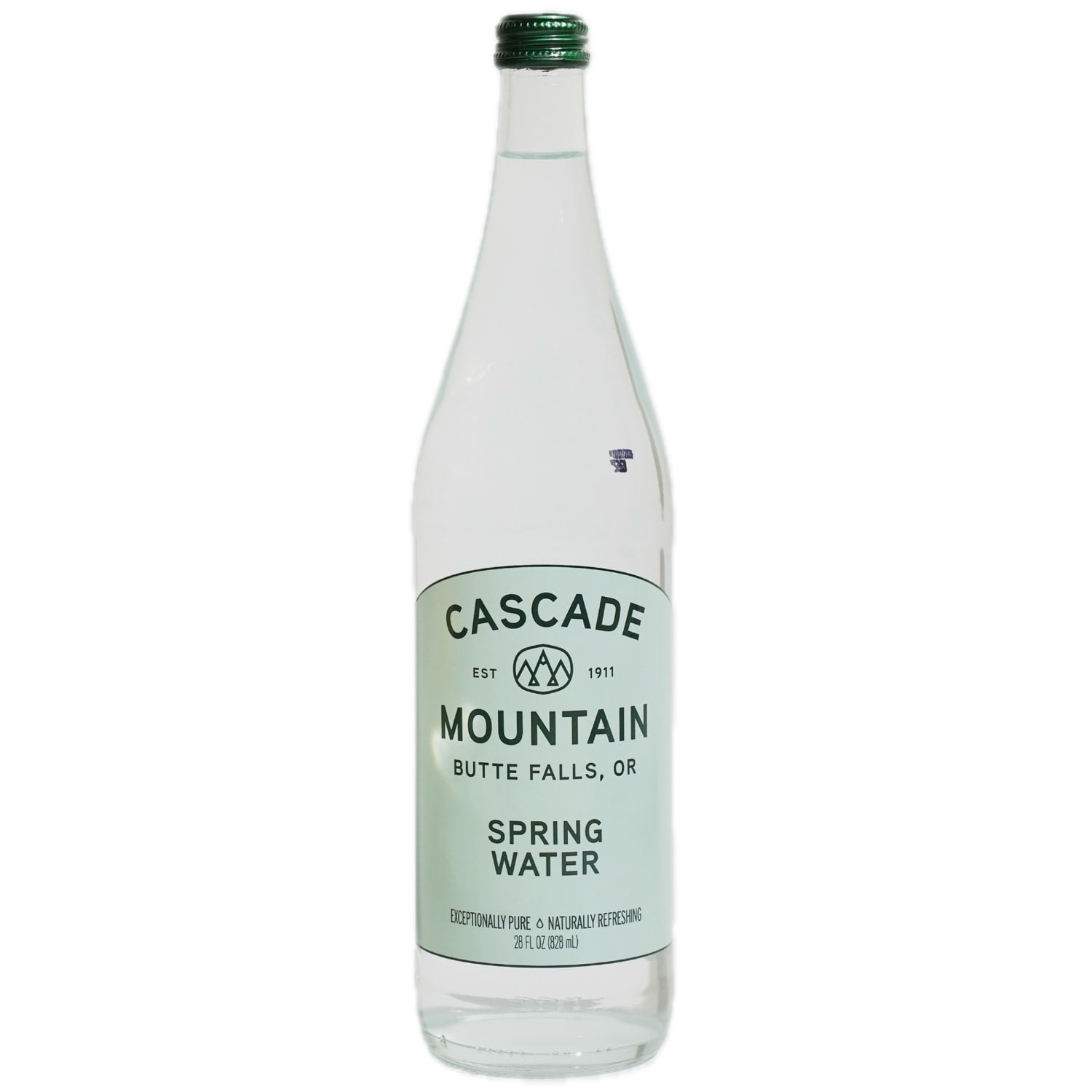 Cascade Mountain Spring Water, Glass Bottle