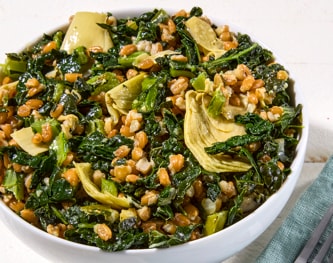 FreshDirect Kale, Farro and Roasted Artichoke Salad, Regular