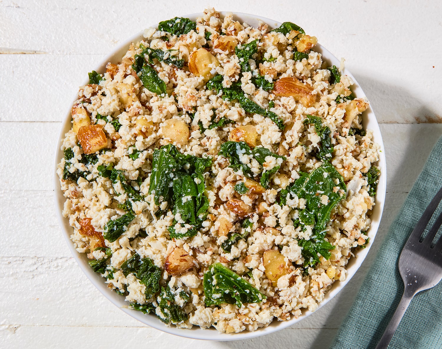 FreshDirect Chicken, Kale and Almond Salad, Regular, image 2 of 2 slides