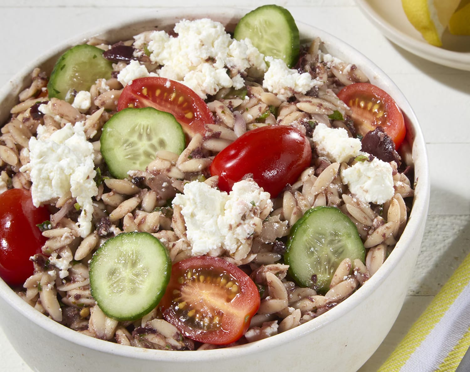 FreshDirect Greek Orzo Pasta Salad, Regular, image 1 of 2 slides